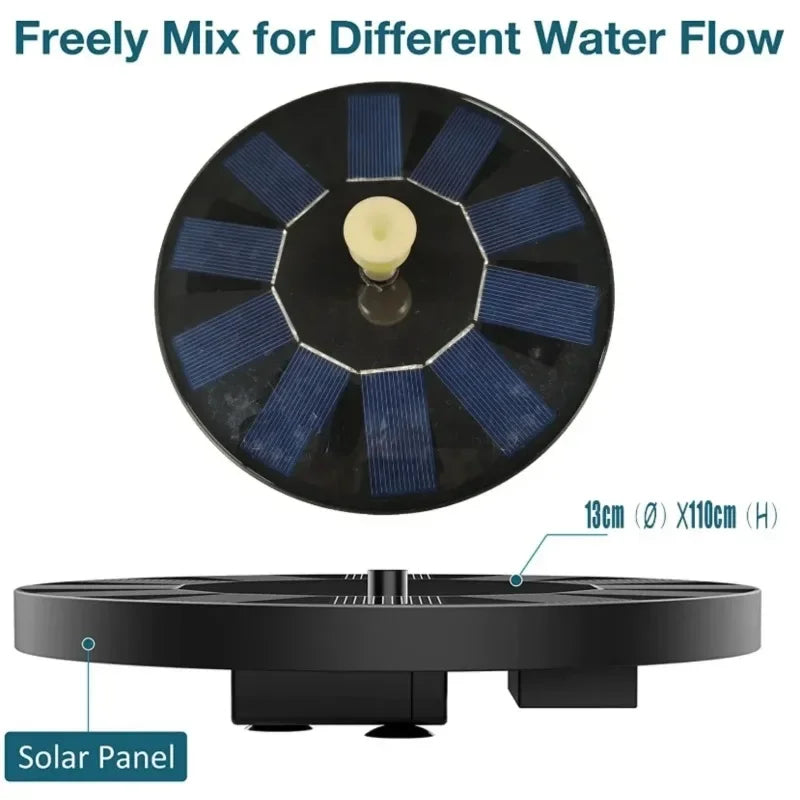 Enhance your outdoor space with a solar powered bird fountain that also serves as a convenient feeder and decorative water feature.