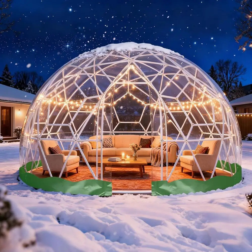 Experience versatile outdoor shelter with the ZHUXIANG Garden Dome Tent, a waterproof TPU greenhouse-style dome built for lasting backyard use.
