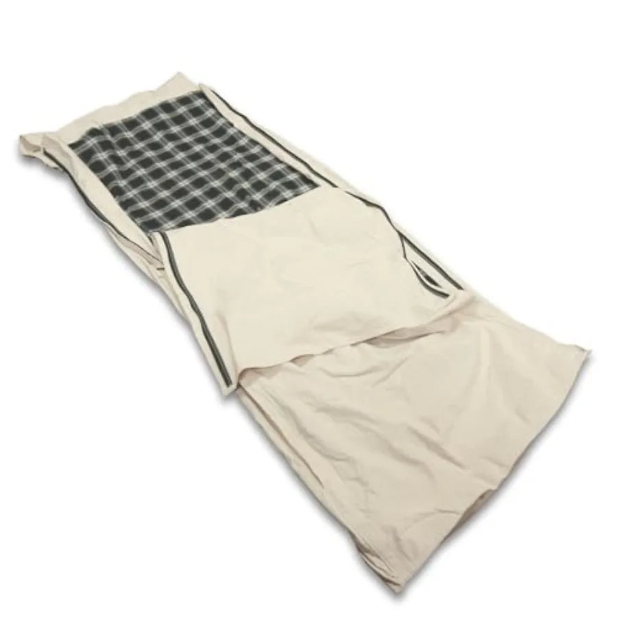 Canvas Cavalry Style Cowboy Bedroll for Winter Camping Lined Sleeping Bag Cover