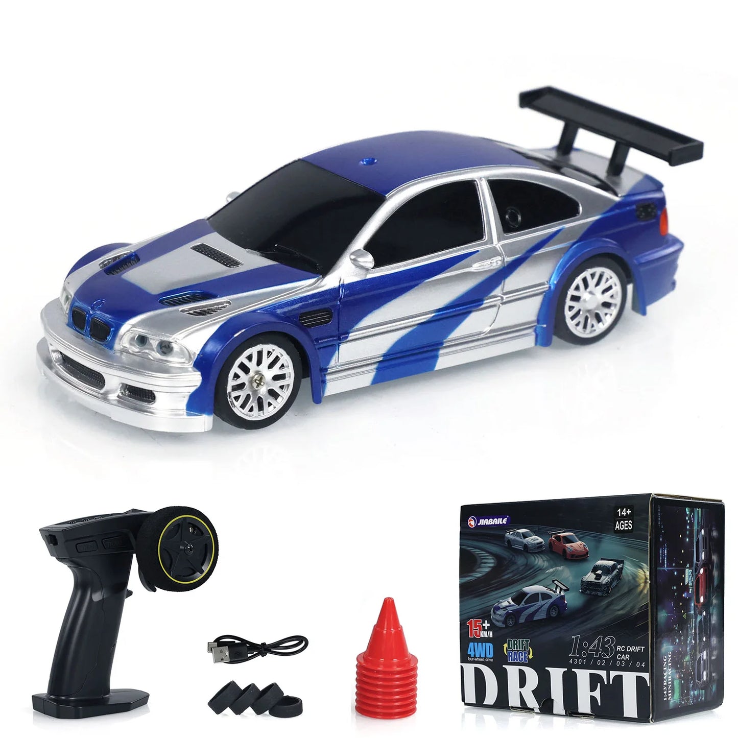 Unitru brings you a US stock 1 to 43 RC speed car with fast, responsive action, exciting drifting dynamics, durable construction, and ready-to-run convenience designed for newcomers and seasoned hobbyists alike.