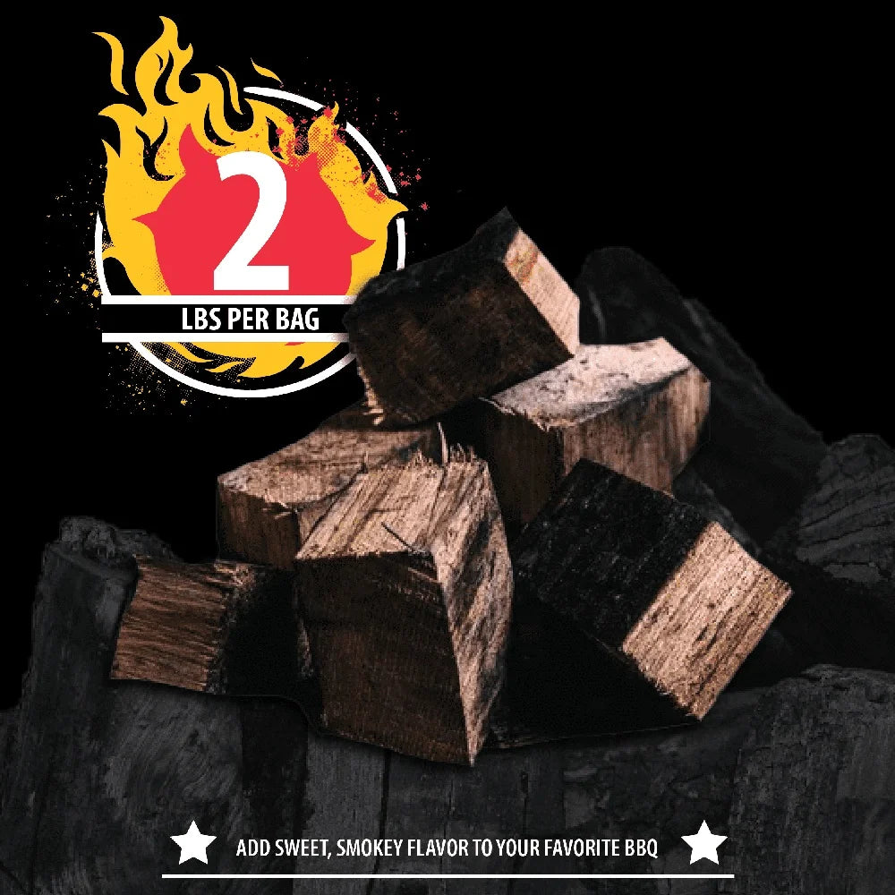 Elevate your barbecue with the rich, bourbon-infused aroma of Kentucky white oak wood chunks.