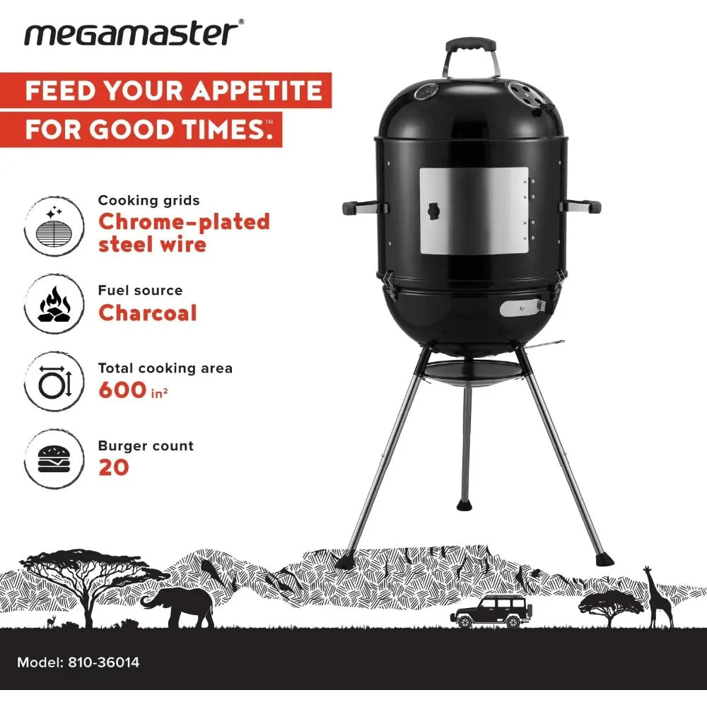 You can experience authentic outdoor cooking with this versatile 18 inch charcoal grill smoker that delivers bold flavor, flexible setup, and dependable performance for every backyard barbecue.