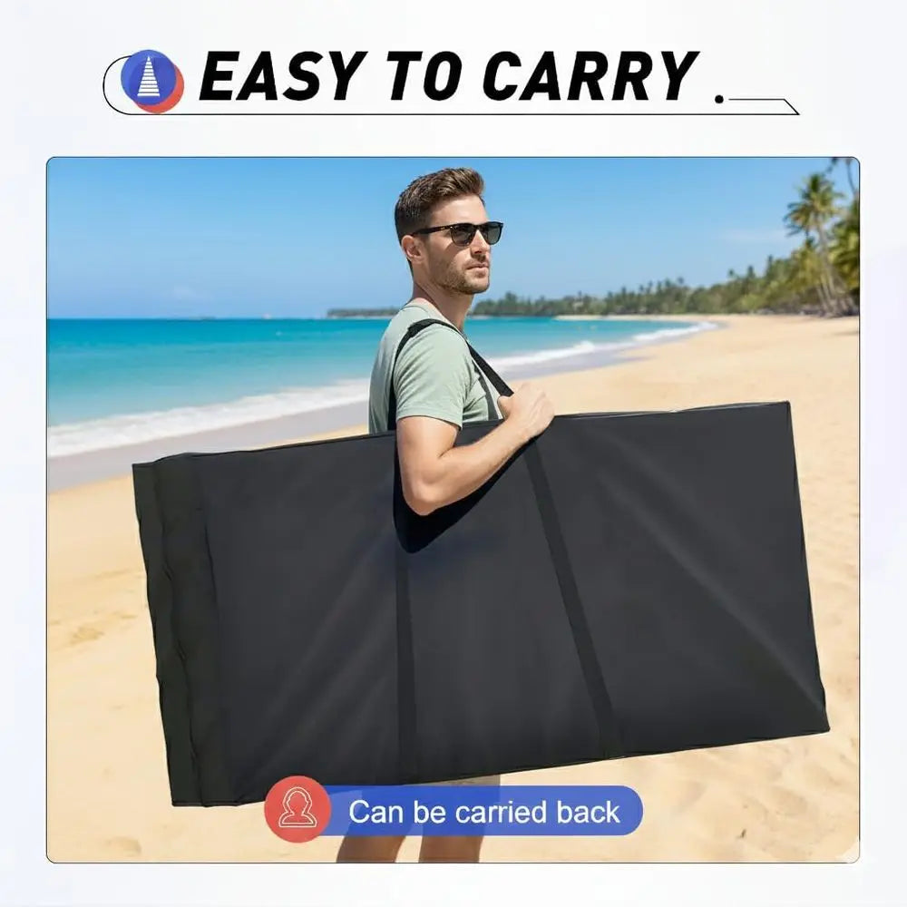 Cornhole Boards Set, 2 Regulation Size 4x2 Ft Cornhole Boards with 8 All-Weather Bean Bags and Carrying Case, Outdoor Corn Hole