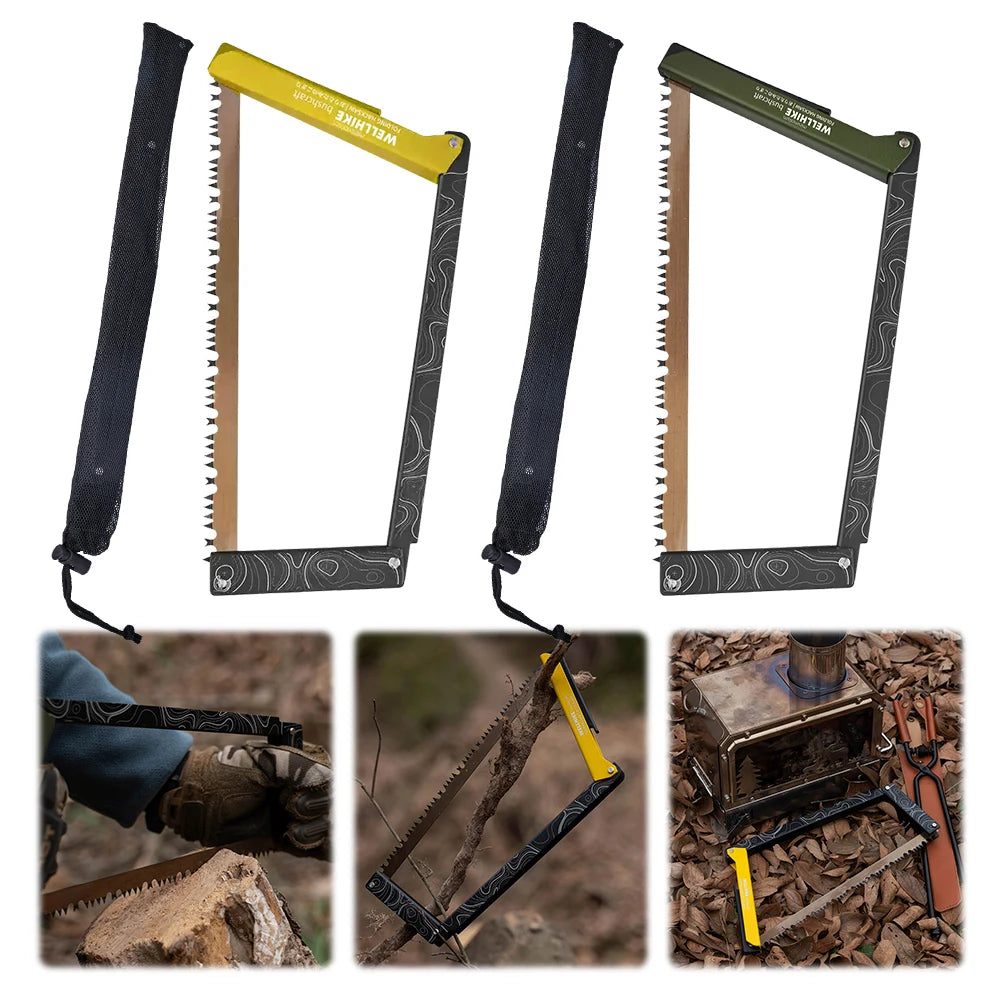 Prepare for every trail and campsite with this compact Folding Saw designed to cut wood quickly and safely for campers and survivalists everywhere.