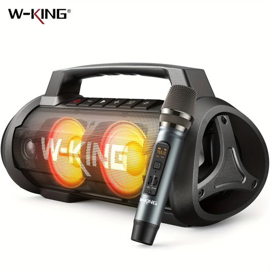 W-King 70W RMS Bluetooth Portable Speaker IPX6 Waterproof Subwoofer Bass Boost
