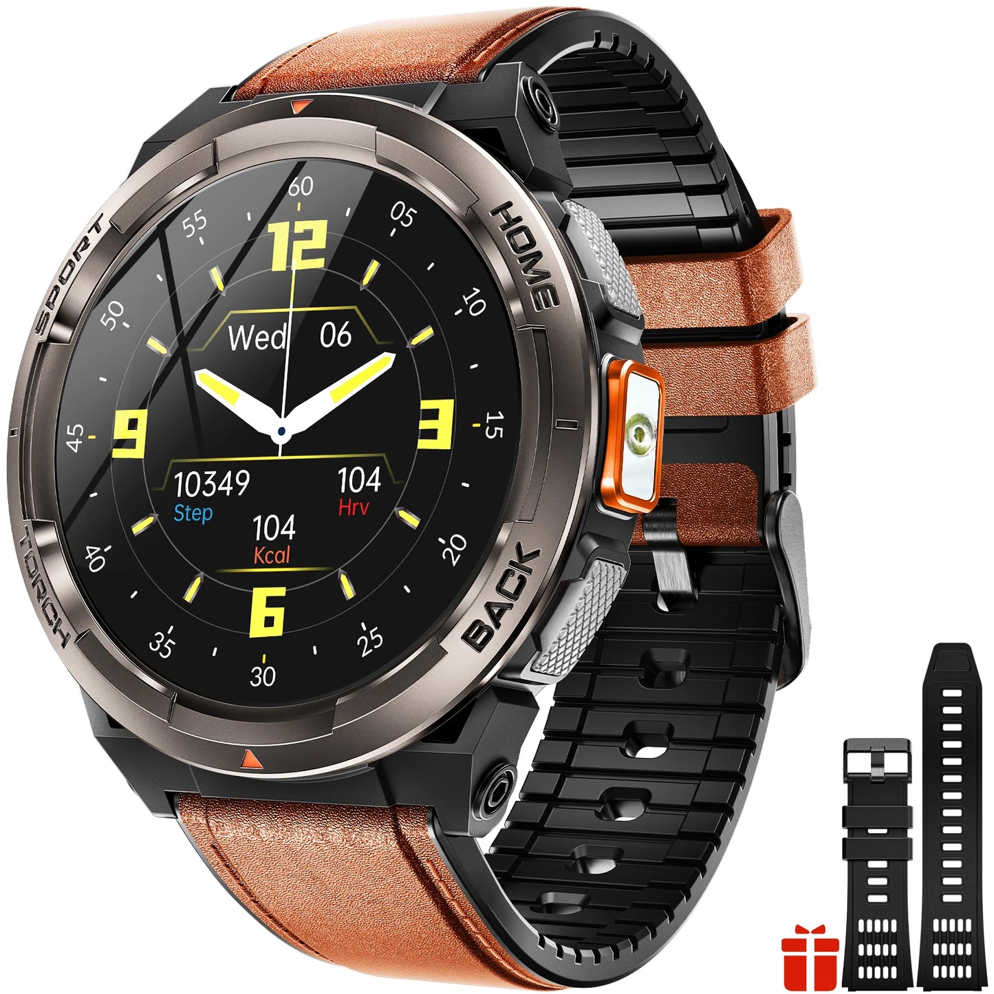 EIGIIS KE5 1.45 Inch Smartwatch With Compass Barometer Altimeter 3ATM Waterproof