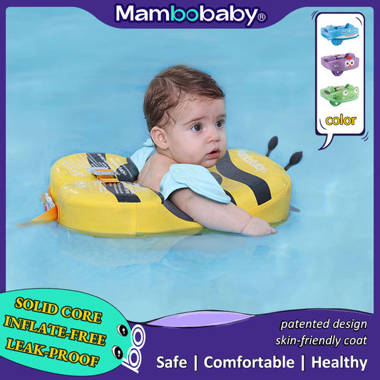 Mambobaby Baby Float With Crotch Strap Sunshade Solid Core 0 To 7 Years