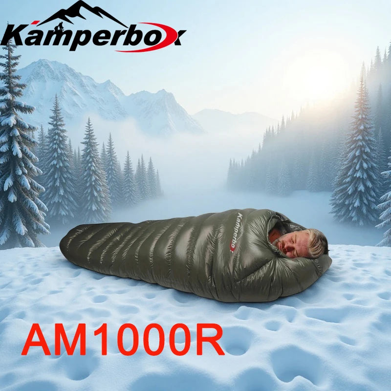 Kamperbox Down Winter Sleeping Bag For Cold Weather Camping Double