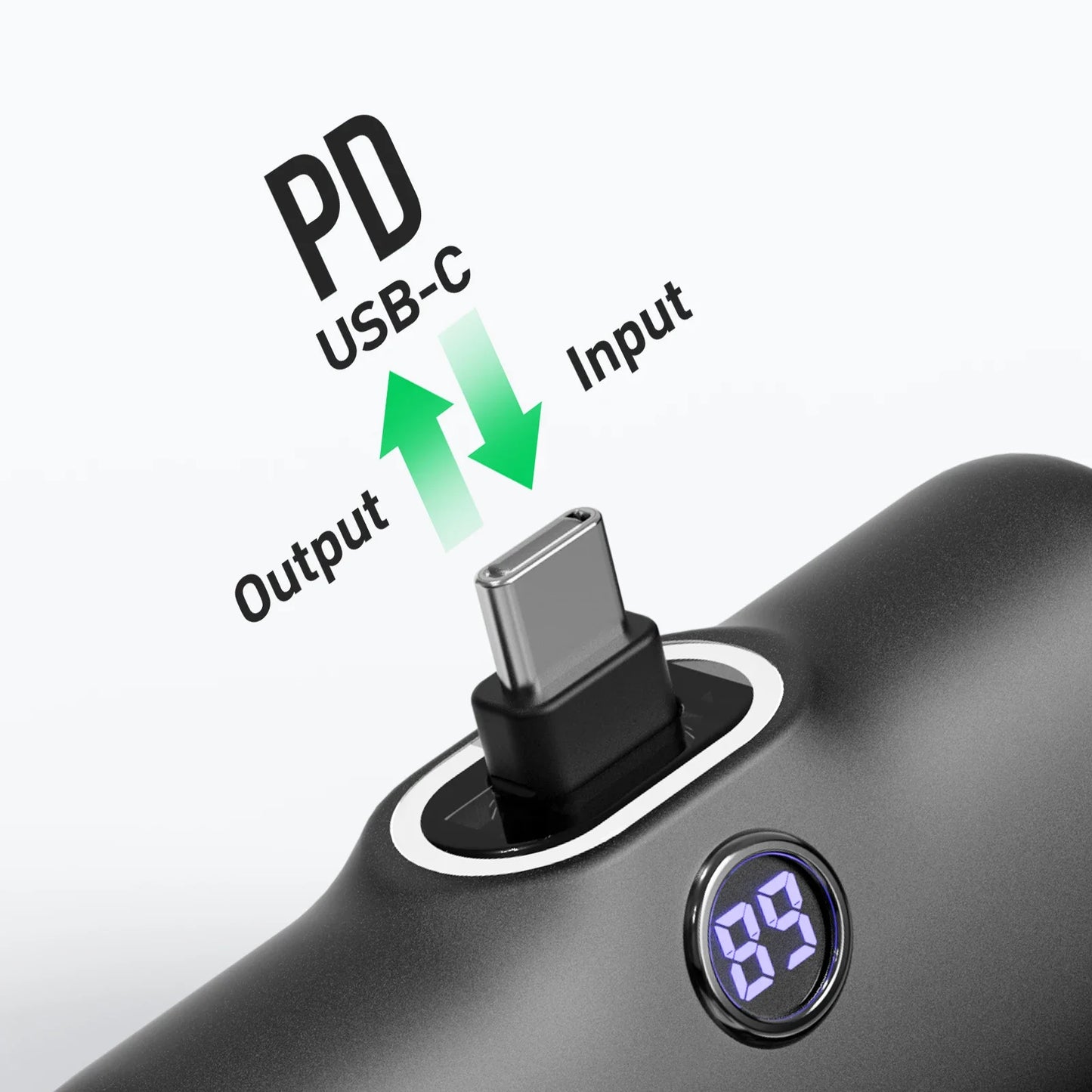 iWALK 5000mAh Mini Fast Charging Power Bank LED Display USB C Portable