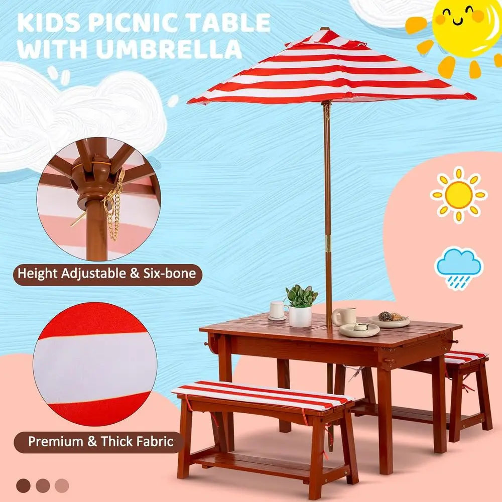 Create lasting outdoor memories for you and your family with a versatile picnic table that blends style, practicality, and family fun for gatherings.