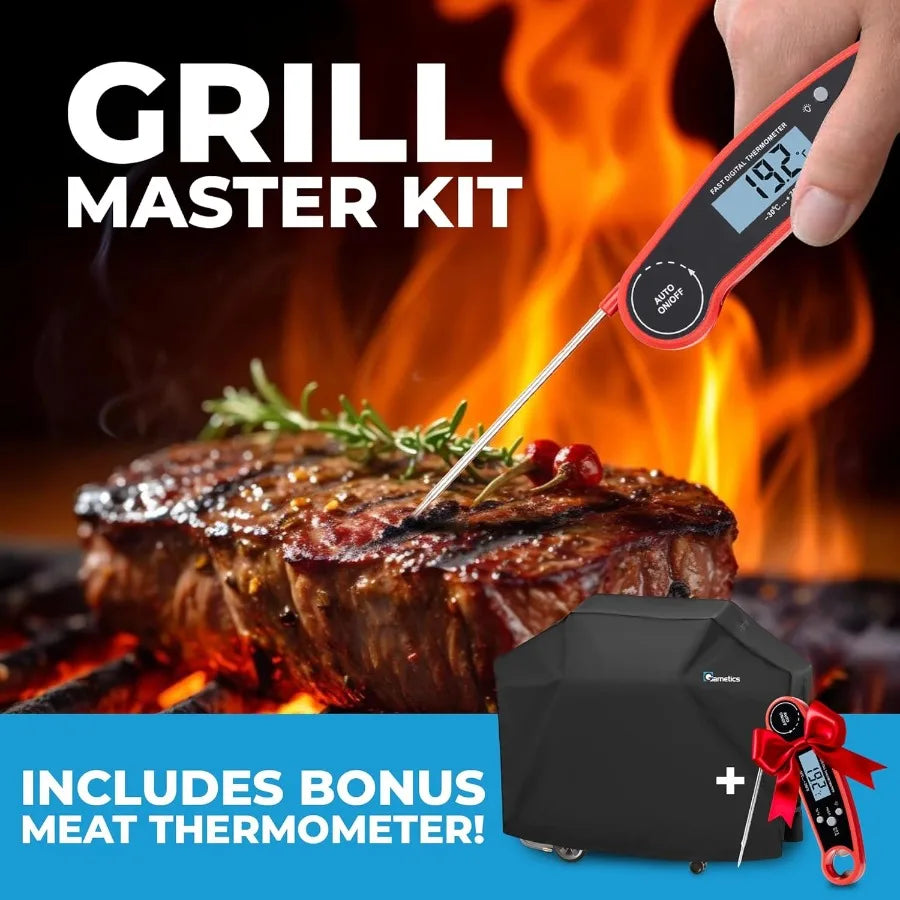 Guard your grill against sun, rain, and wind with this rugged 55 inch outdoor grill cover that keeps your BBQ ready for weekend cookouts and longer life for your investment.