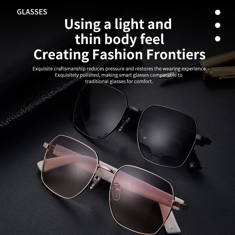 MOPINK MZ02 Smart Glasses With Bluetooth Speaker For Hands Free Calling Music