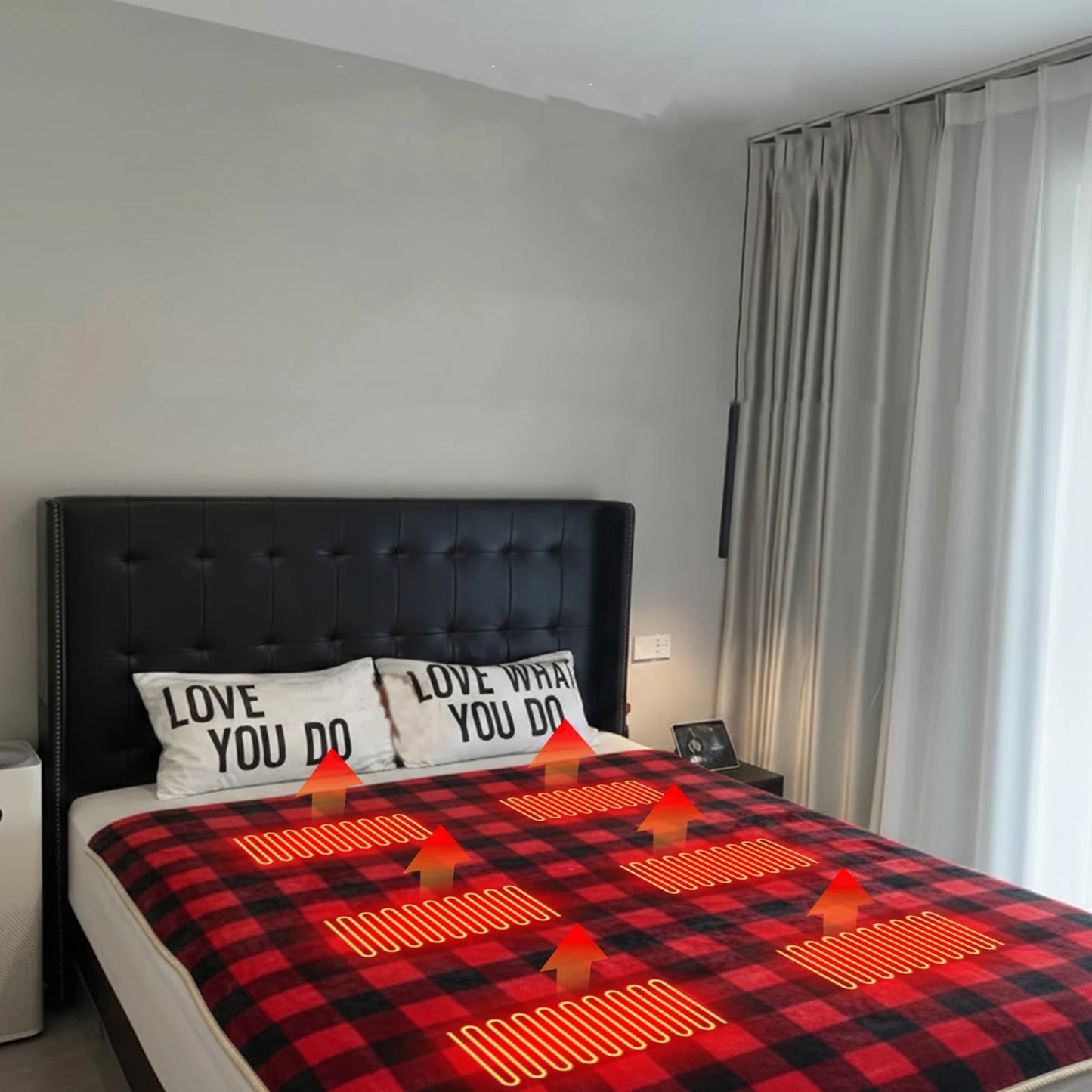 Camping USB Heating Sleeping Mat With 3 Temperature Settings For Outdoors