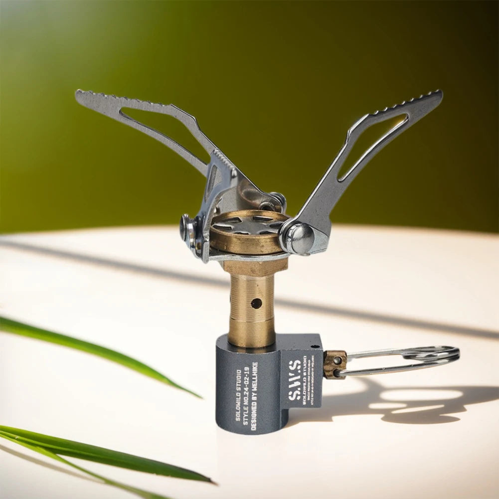 Shunmaii Folding Camping Stove Lightweight Portable Gas Burner Stand
