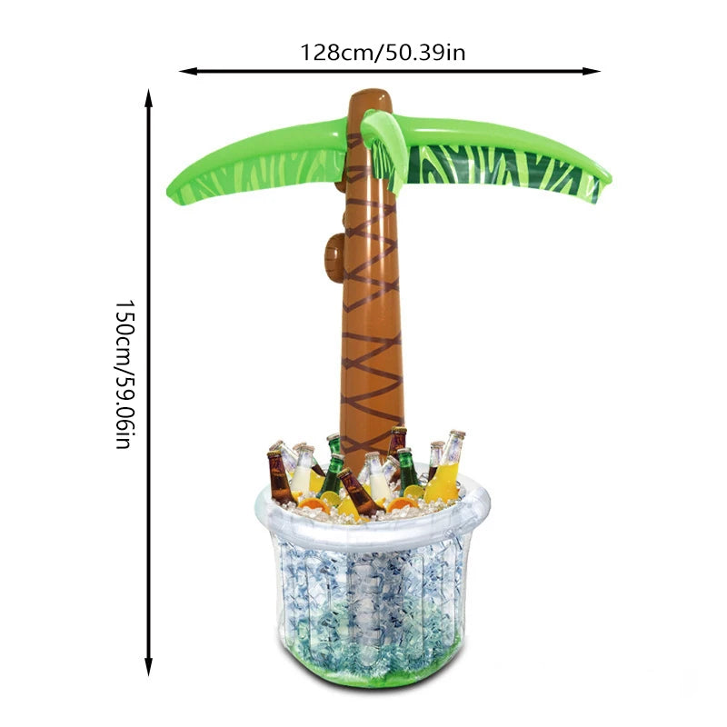 Make a splash this summer with a playful inflatable coconut tree that keeps drinks afloat while you soak up the sun.