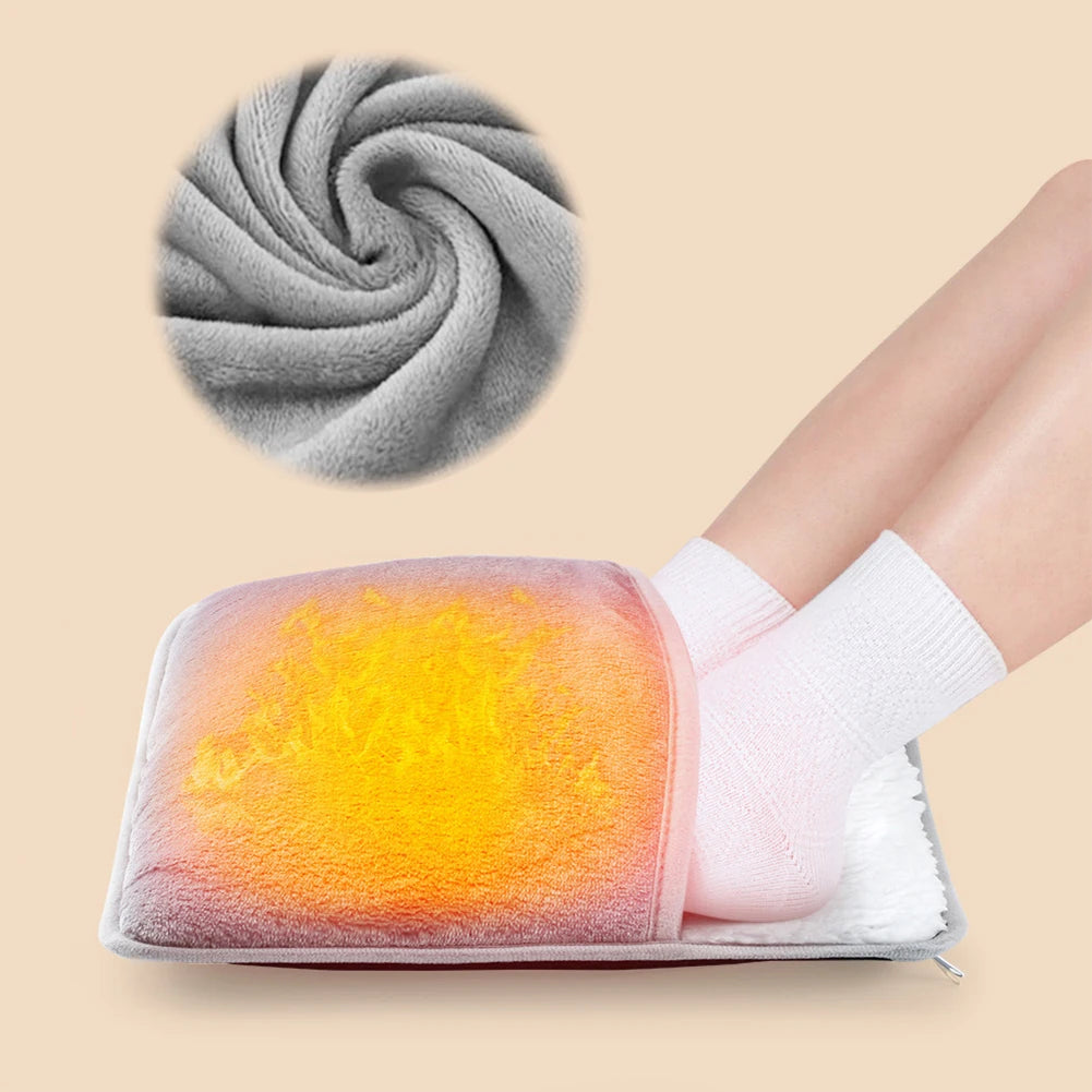 Shunmaii Winter Electric Foot Warmer Heating Pad USB Foot Blanket for Home
