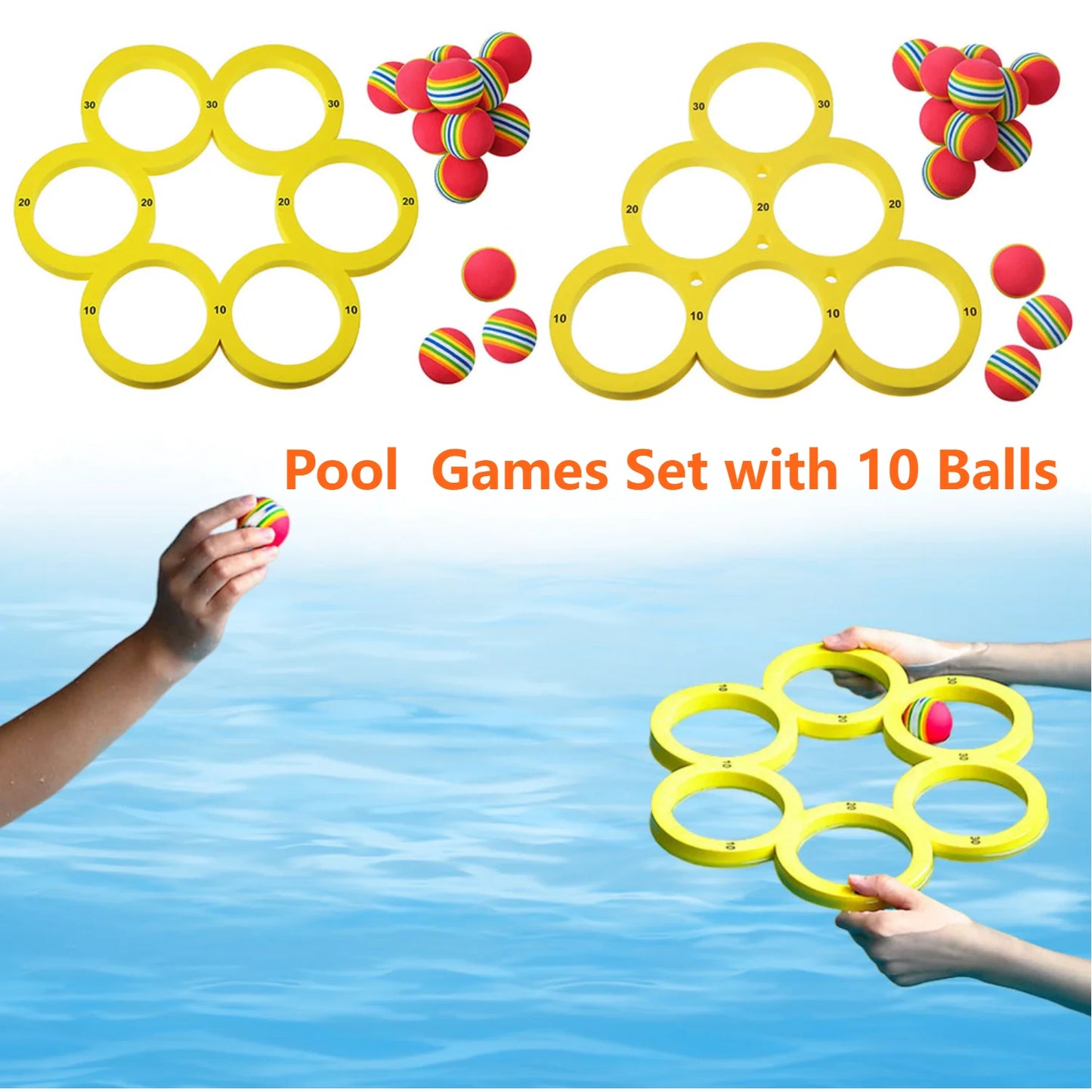 Turn every pool day into a splashy, competitive adventure with this all-in-one pool toys set designed for endless fun and laughter.
