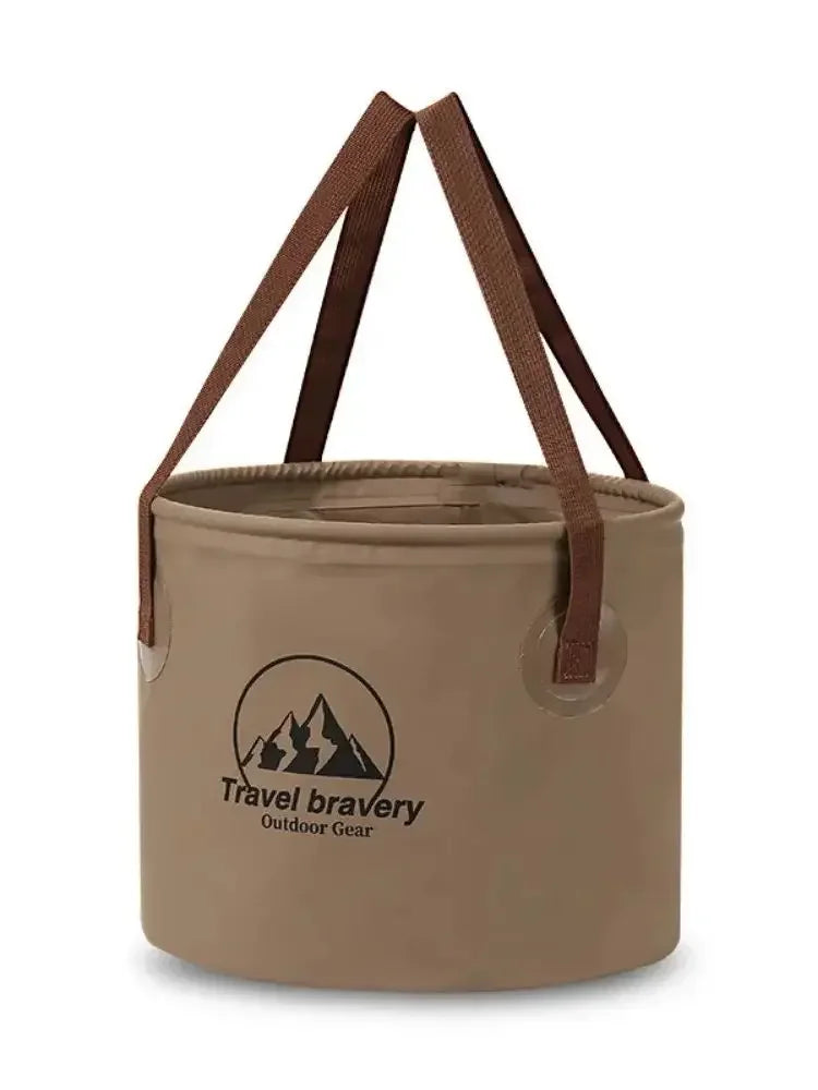 Meet your ultimate foldable bucket for outdoor chores and travel, a compact sink and storage solution wherever you roam.