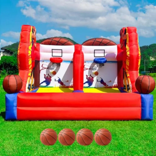 Bring the fun to your party with the NONEDesign Inflatable Basketball Hoop Game, a portable, adrenaline-filled duel for guests.
