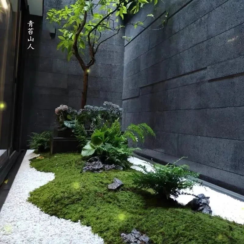 Artificial Moss Turf Grass Outdoor Lawn Carpet For Garden Decor