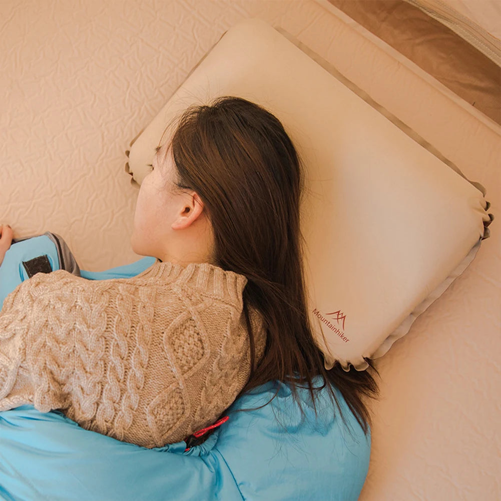 alloet Ultralight Inflatable Neck Pillow For Travel Car Airplane Train Office