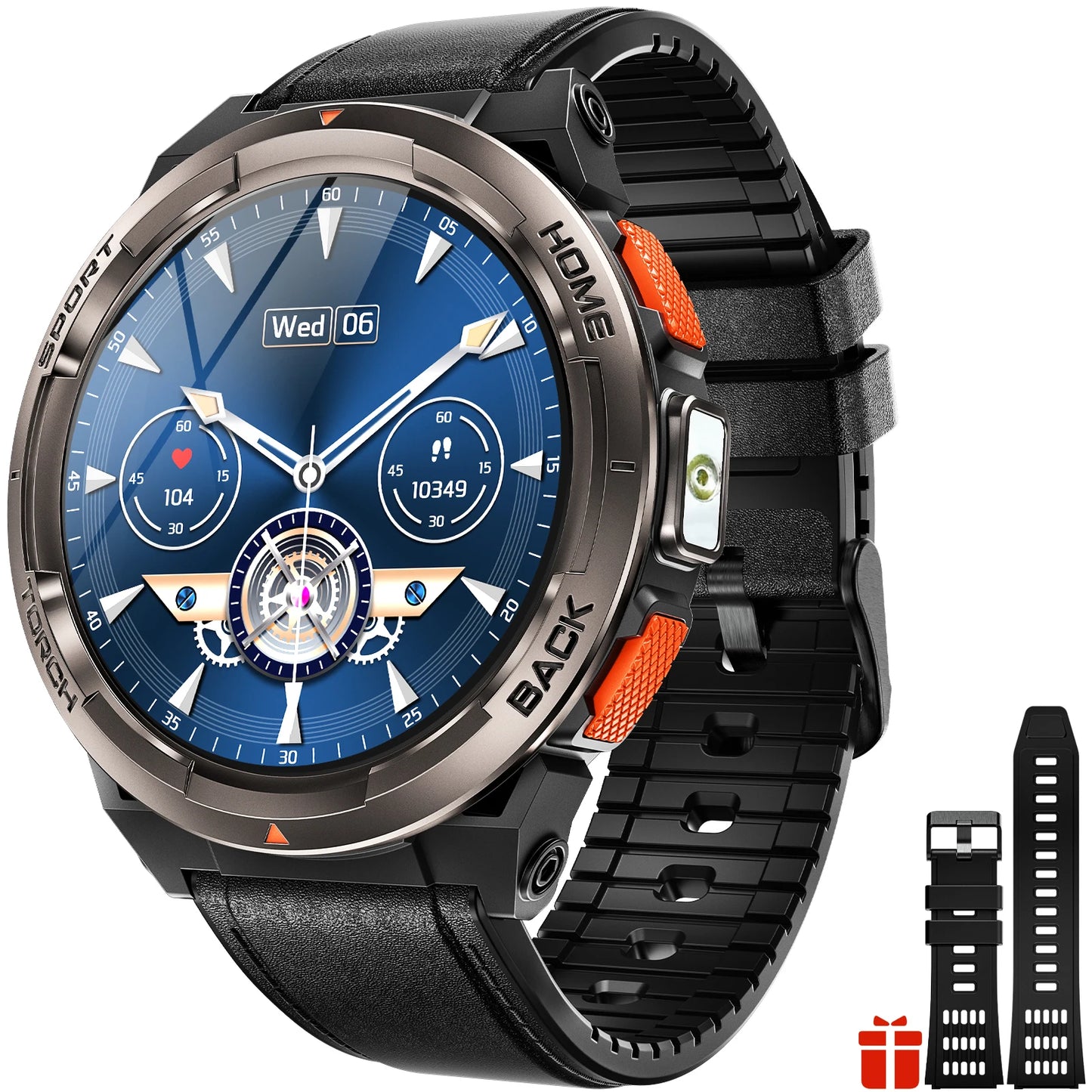 EIGIIS KE5 1.45 Inch Smartwatch With Compass Barometer Altimeter 3ATM Waterproof