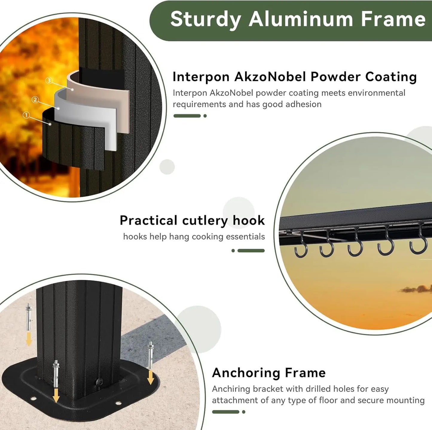 Grill Hardtop Gazebo 5 By 8 Feet Outdoor Metal Pavilion With Galvanized Roof