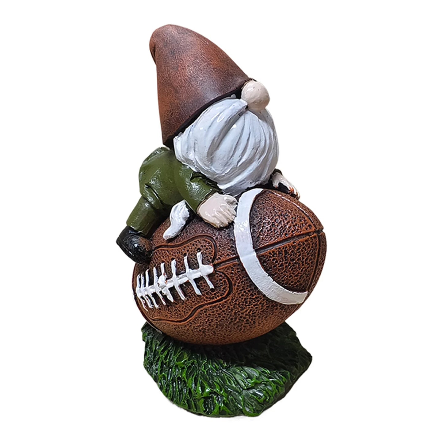 Rugby Gnome Statue Resin Decoration For Indoor Outdoor Garden Table Super Bowl