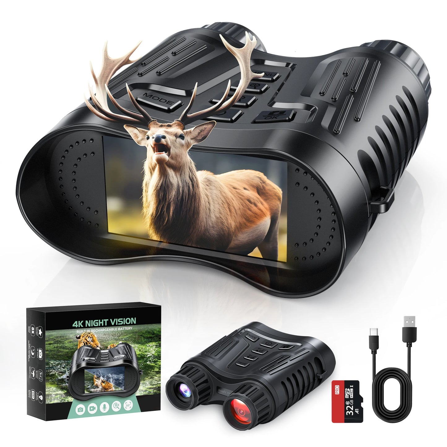 Experience night hunting with crystal clarity using the DIYIME Night Vision Binoculars.