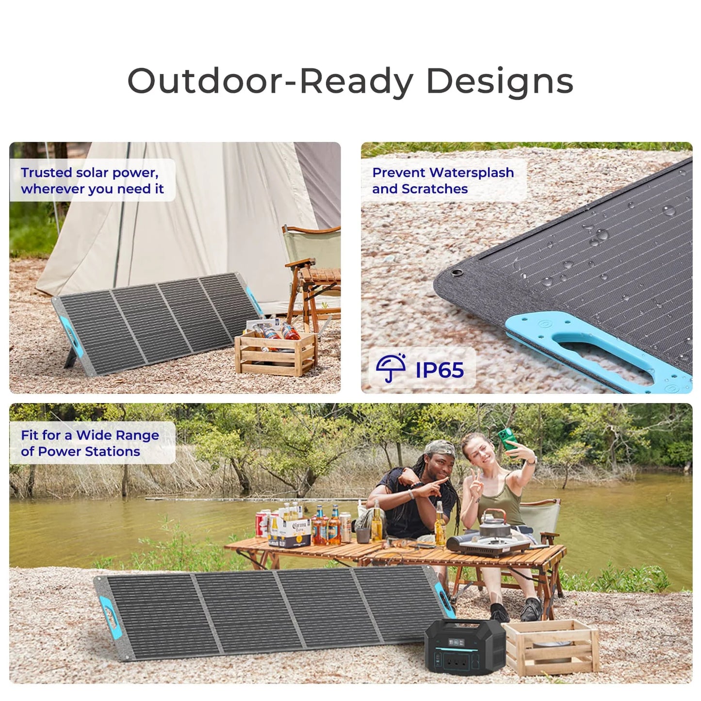 Renogy 200W Portable Solar Panel IP65 Waterproof Foldable for RV Camping