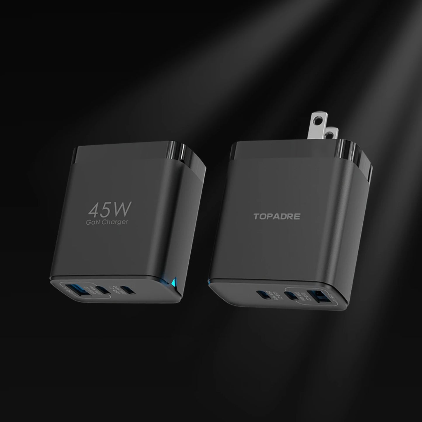 Experience faster charging for all your devices with TOPADRE 45W 3 Port USB Charger.