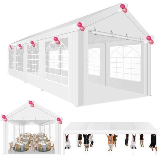 Create unforgettable outdoor events with the COBIZICN 10x30 canopy tent that stands up to wind, rain, and crowds while keeping setup quick and simple.