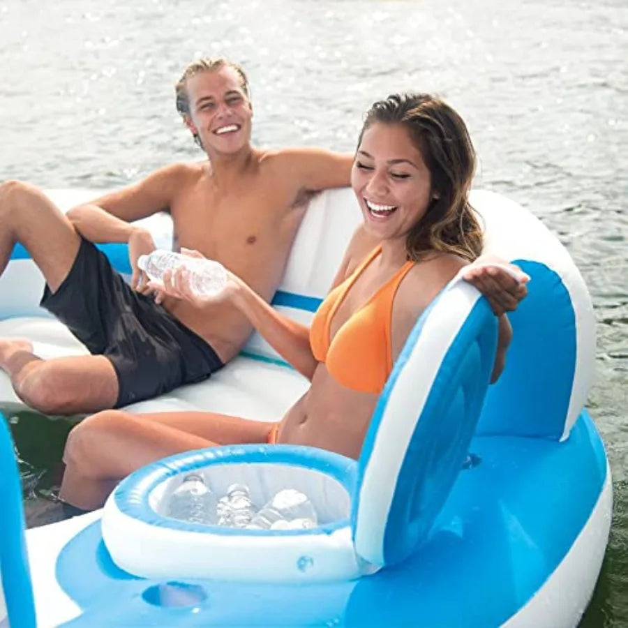 Bring your pool days to life with this oversized inflatable island that turns any lake or pool into your private retreat.