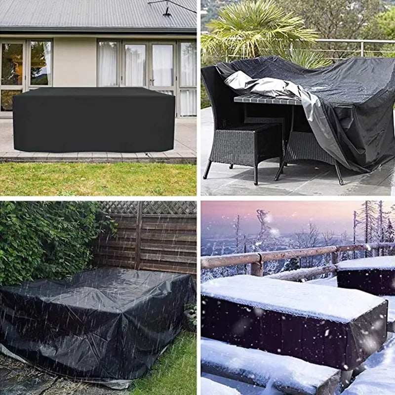 Real Outdoor Furniture Cover Weatherproof Dust Shield For Patio Chair Sofa Table