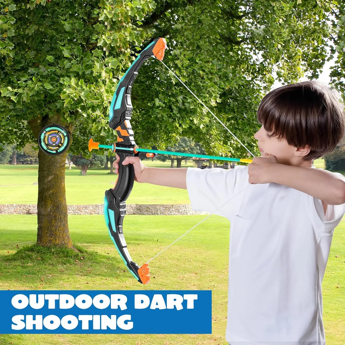 You’ll enjoy a thrilling archery adventure with the LED Light Up Bow and Arrow Set for outdoor play.