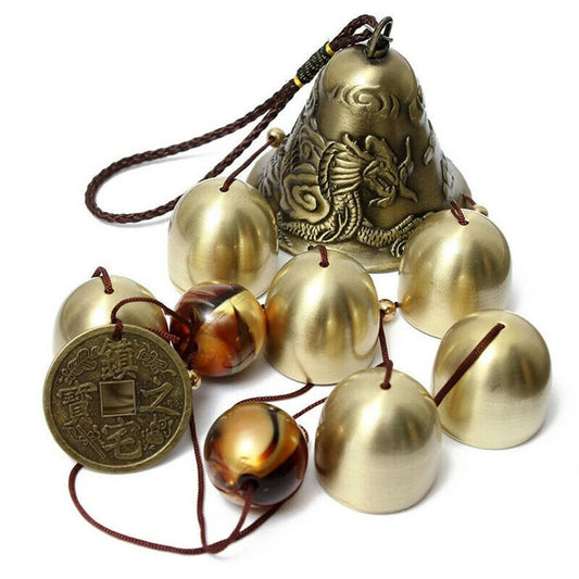 Xiangyanghua 6 Copper Bells Wind Chimes Outdoor Metal Ornament Yard Decor