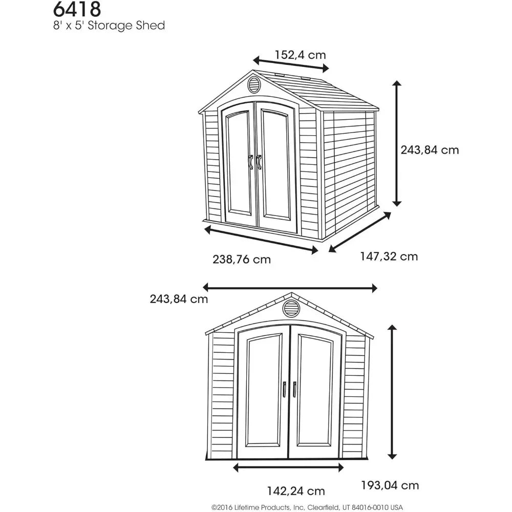 Brighten your yard organization with this customizable outdoor storage shed, engineered to withstand harsh weather, resist UV and rust, and keep all your tools, bikes, and seasonal items neatly protected and within easy reach all year long.