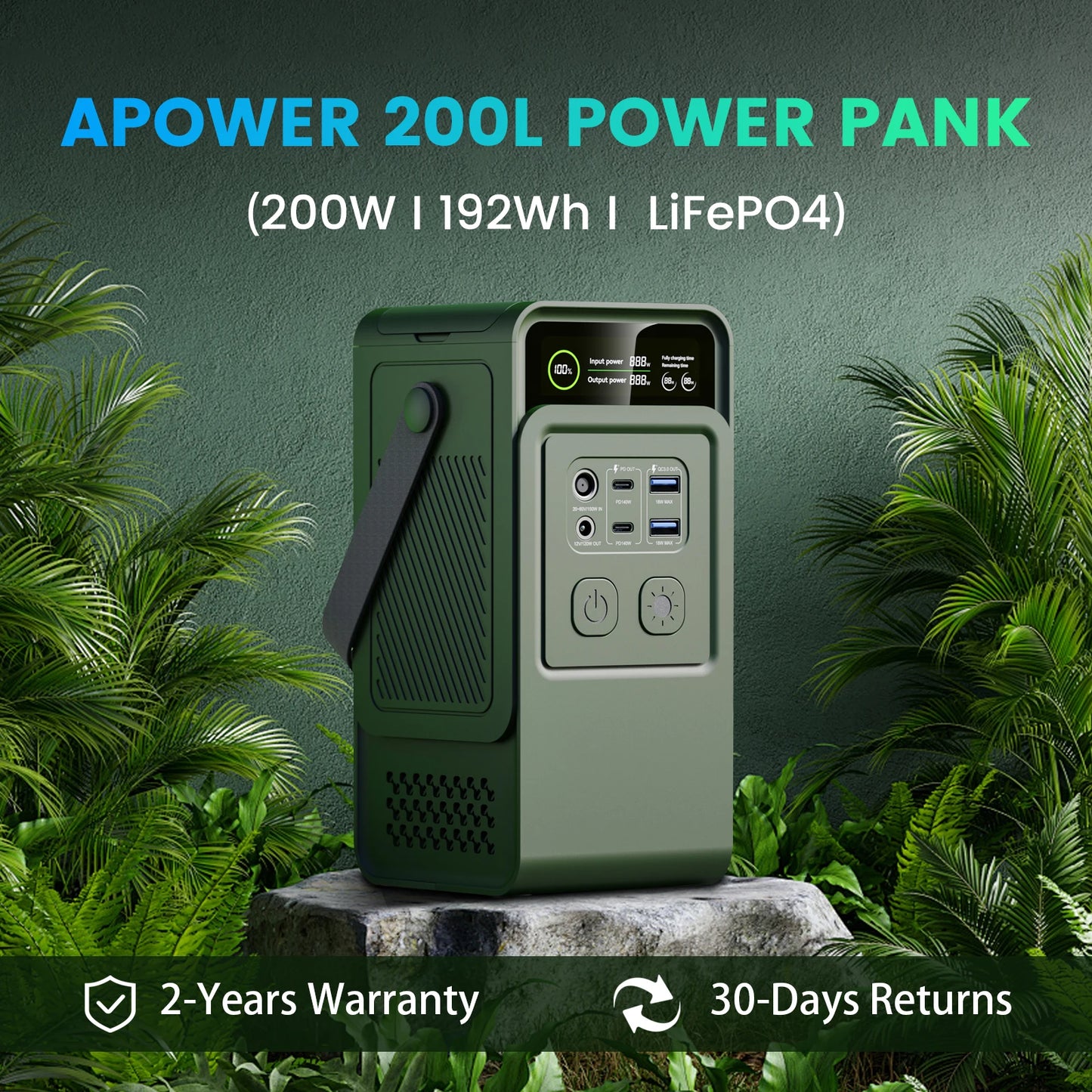 Stay powered anywhere with the CTOLITY 200W Power Station, a compact LiFePO4 battery pack built for outdoor adventures and emergency backup. You get a trusted 192Wh capacity and a robust 60000mAh that keeps your essentials running when outlets disappear.