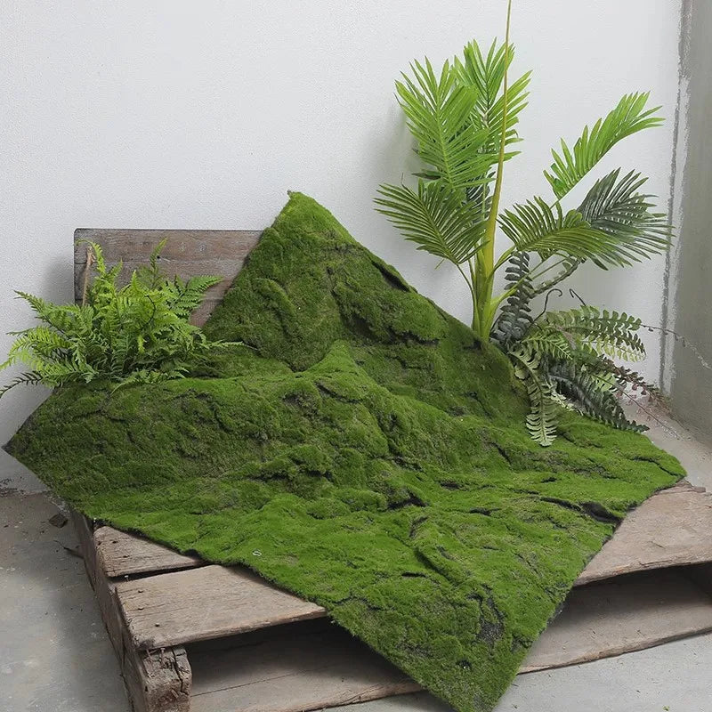 Artificial Moss Turf Grass Outdoor Lawn Carpet For Garden Decor