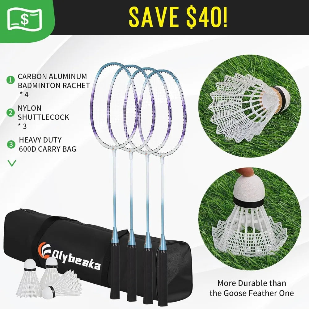 With the Olybeaka 20ft portable badminton net set, you unlock fast setup, sturdy play, and backyard-friendly fun anywhere, rain or shine, for family games, training, and weekend tournaments.