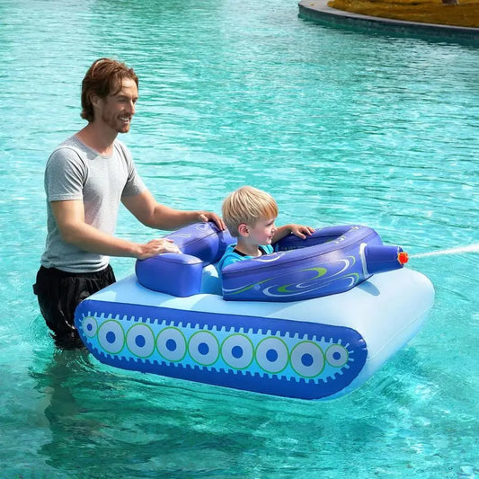 Inflatable Tank Pool Floats For Kids With Water Gun Battle Toy