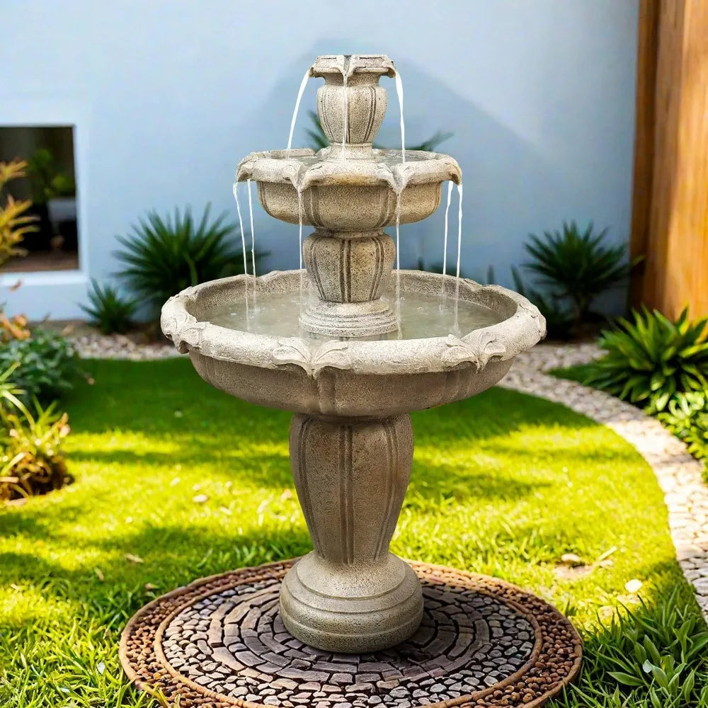 Elevate your outdoor living with a bold 3 tier concrete fountain that delivers soothing water drama and modern design.