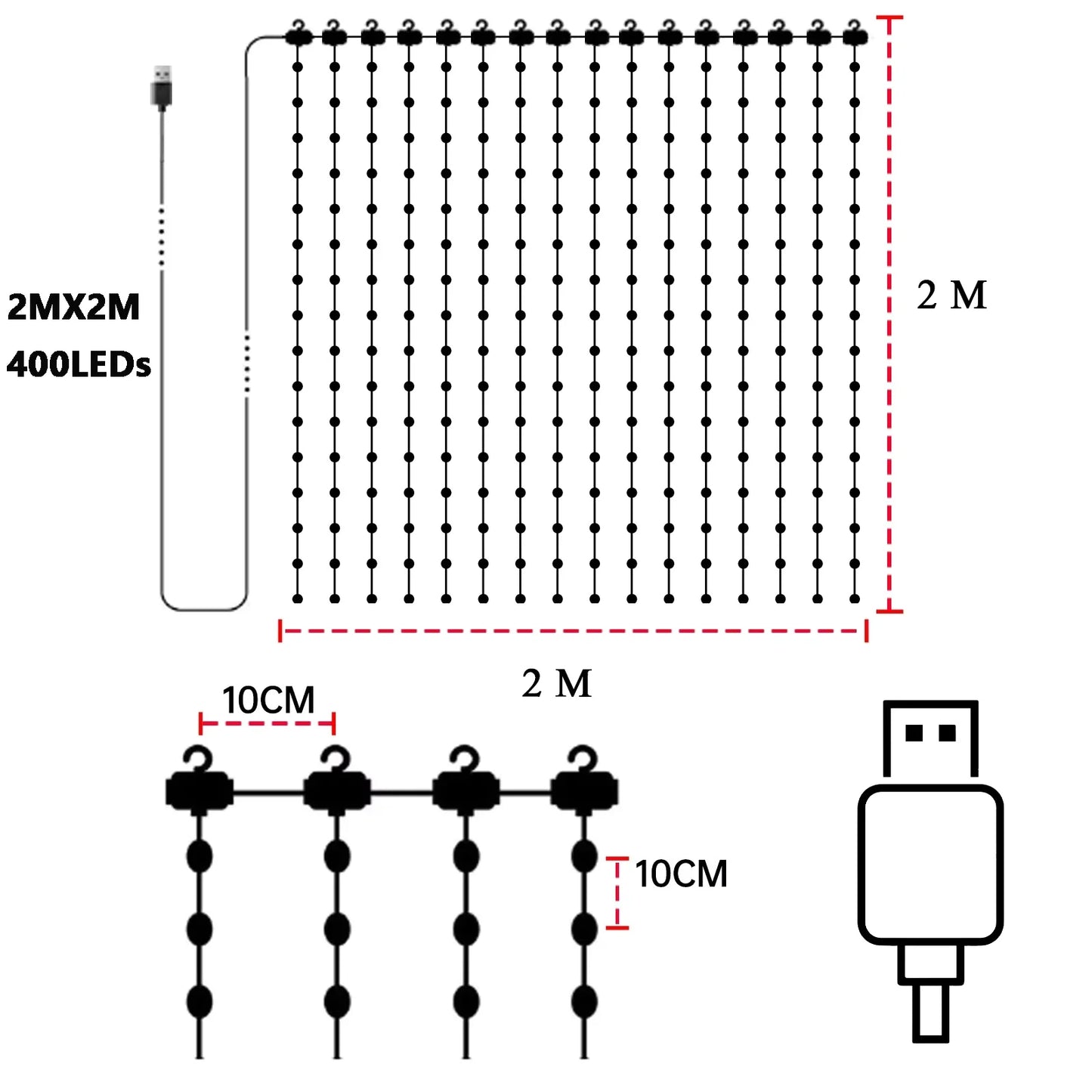 Turn any space into a dazzling, programmable atmosphere with the MIMIRGB Smart RGBIC Curtain Lights.