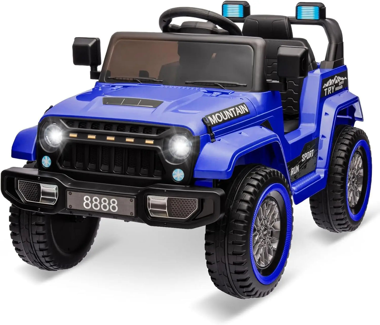 HiMISSE 12V Electric Ride On Truck for Kids Remote Control LED Lights