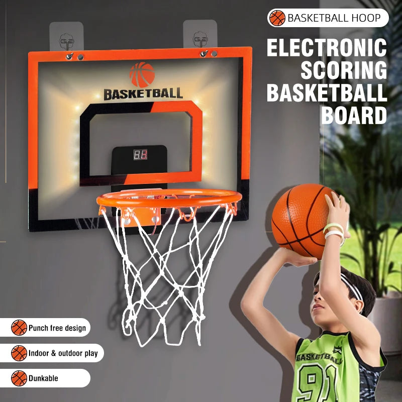 Kmoist brings you an outdoor wall mounted electronic scoring basketball game that turns any wall into a mini arcade.