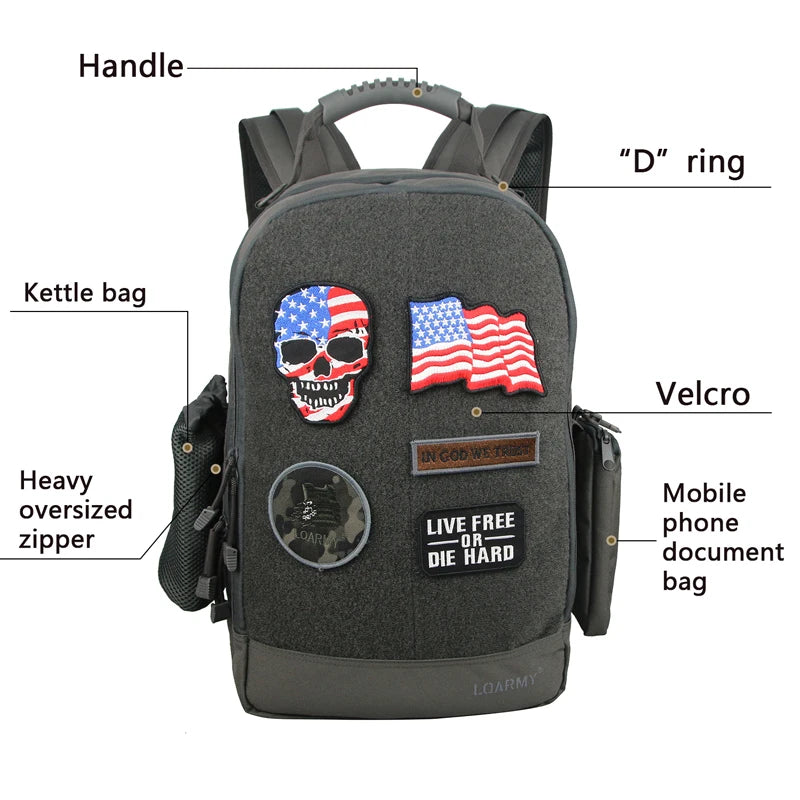 Gear up for any outdoor mission with the 35L LQARMY outdoor tactical backpack, built to endure, protect, and perform under rugged conditions.