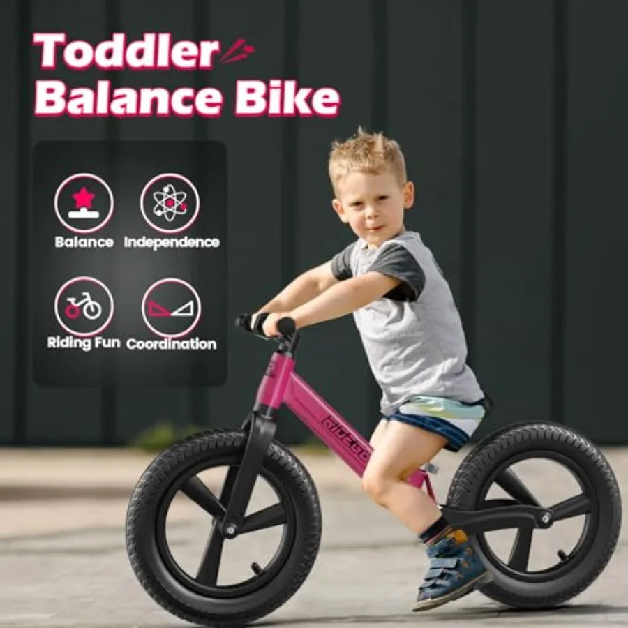 You’ll empower your child to master balance with the OLOEY 14 Inch Balance Bike, a lightweight starter ride that grows with them.
