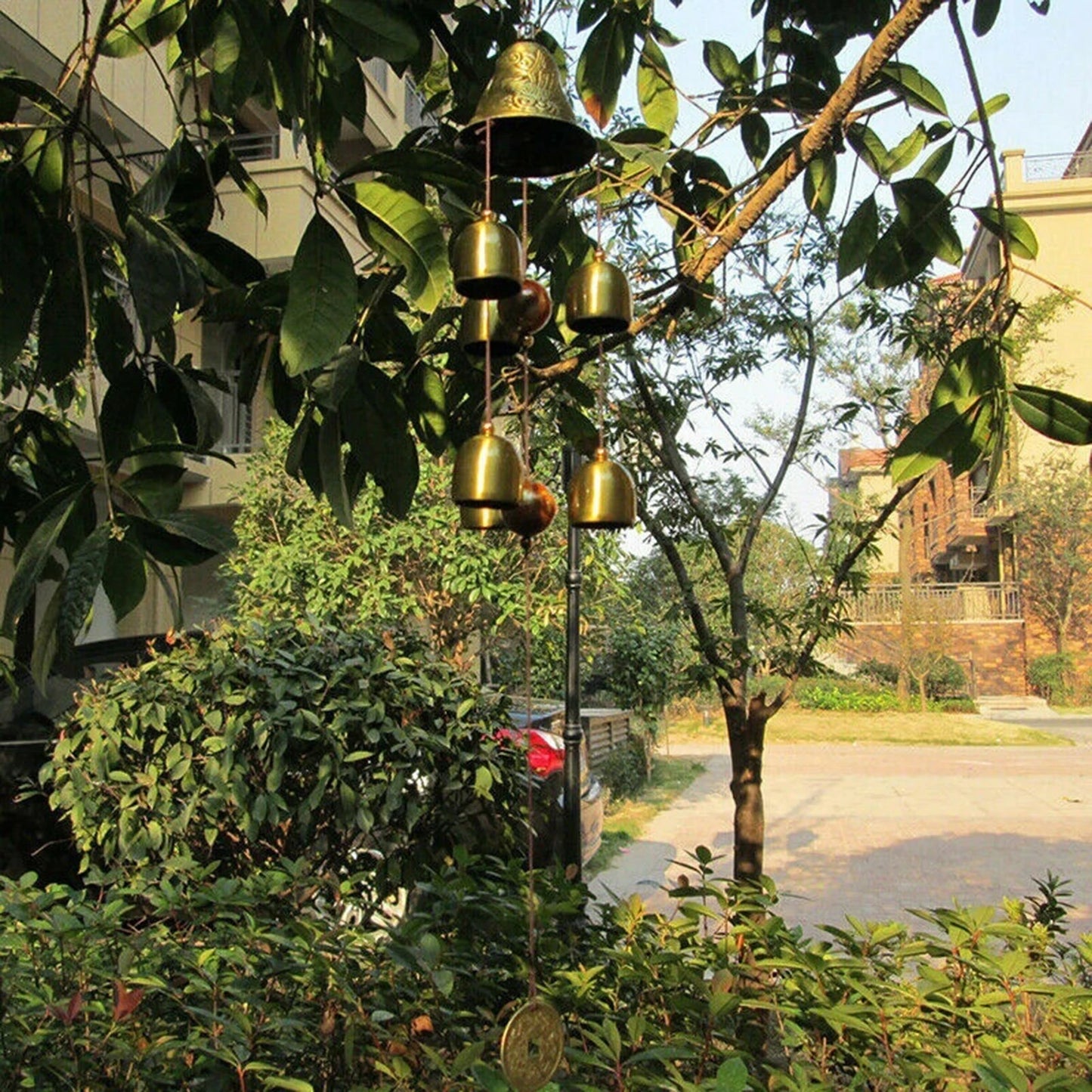 Xiangyanghua 6 Copper Bells Wind Chimes Outdoor Metal Ornament Yard Decor