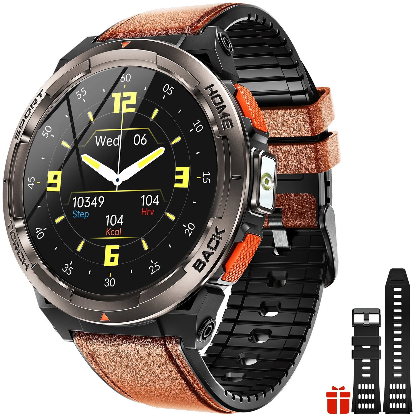 EIGIIS KE5 1.45 Inch Smartwatch With Compass Barometer Altimeter 3ATM Waterproof