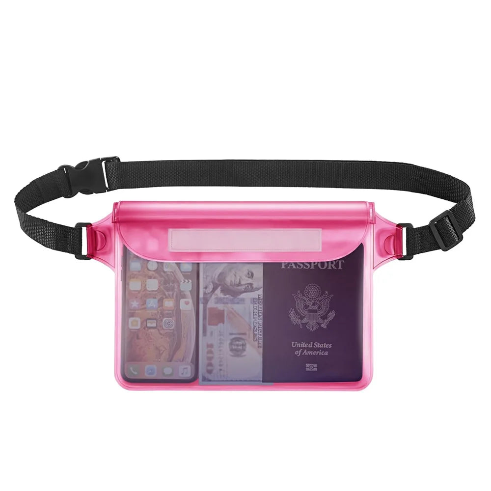 COMFYTRIP Waterproof Phone Pouch Dry Bag With Adjustable Strap Floating
